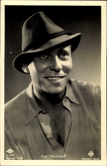 Ak Schauspieler Carl Raddatz, Portrait