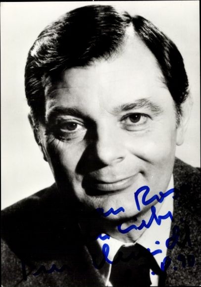 Ak Schauspieler Peer Schmidt, Portrait, Autogramm