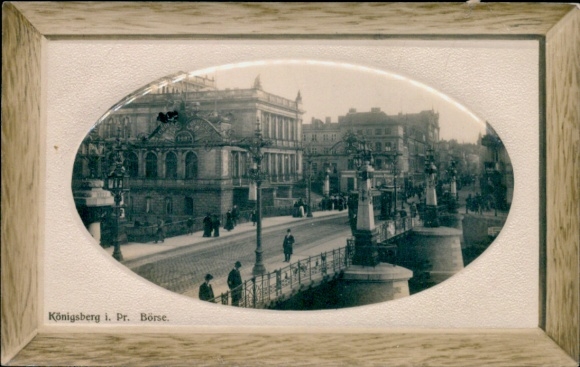 Präge Passepartout Ak Kaliningrad Königsberg Ostpreußen, Börse