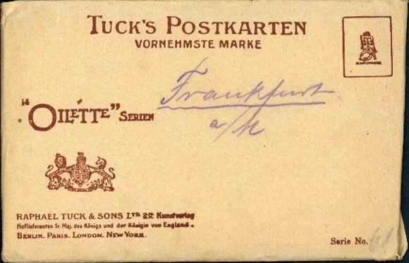 6 Künstler AK im Umschlag Frankfurt am Main, Oilette Serie, Künstler Charles Flower