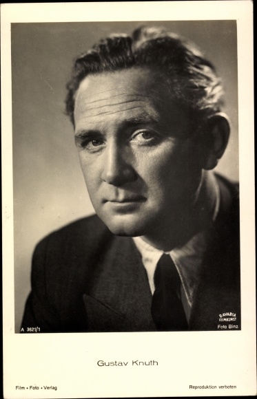 Ak Schauspieler Gustav Knuth, Portrait