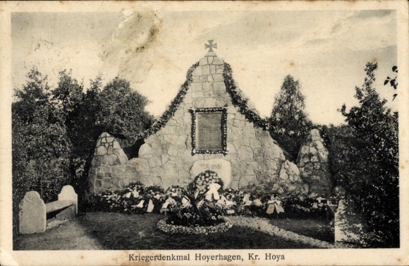 Ak Hoyerhagen in Niedersachsen, Kriegerdenkmal