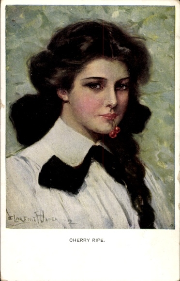 Künstler Ak Underwood, Clarence, Reife Kirschen, Frauenportrait, M. Munk Nr. 832