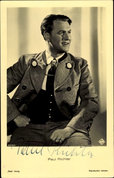 Ak Schauspieler Paul Richter, Portrait