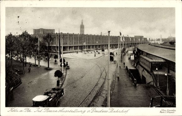 Ak Köln am Rhein, Bahnhof, Presse Ausstellung