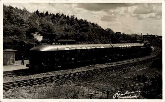 Ak Lübeck Büchener Eisenbahn, Doppelstockwagen