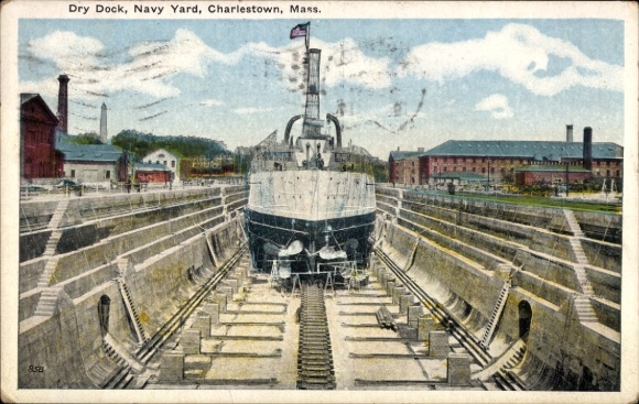 PC Charlestown Boston Massachusetts USA, Dry Dock, Navy Yard