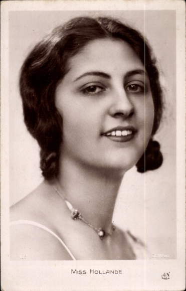 Ak Miss Hollande, Porträt, Halskette