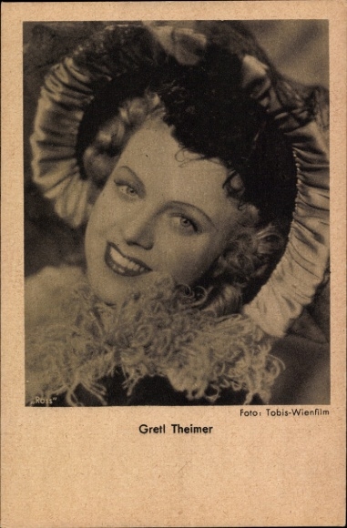 Ak Schauspielerin Gretl Theimer, Portrait