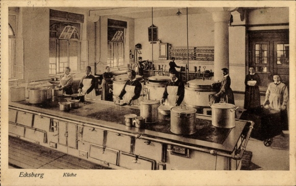 Ak Mühldorf am Inn Oberbayern, Ecksberg, Küche