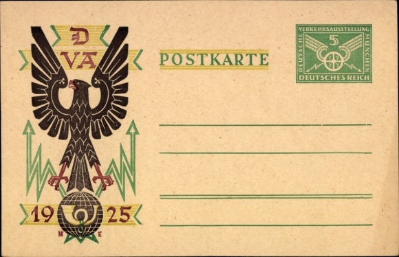 Ganzsachen Ak München Bayern, VDA Verkehrsausstellung 1925, Nr. 28437