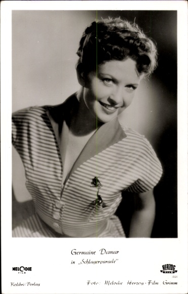 Ak Schauspielerin Germaine Damar, Portrait, Schlagerparade