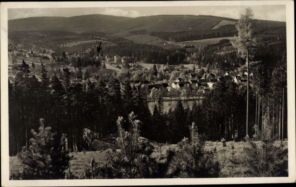 Ak Georgenthal in Thüringen, Blick vom Ziegelberg | 10696035