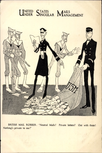 Ak United States Mails, Under Singular Management, British Mail Robber, The Continental Times