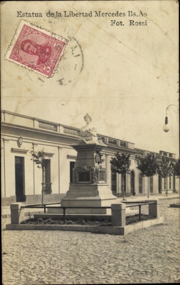 Ak Argentinien, Mercedes Freiheitsstatue