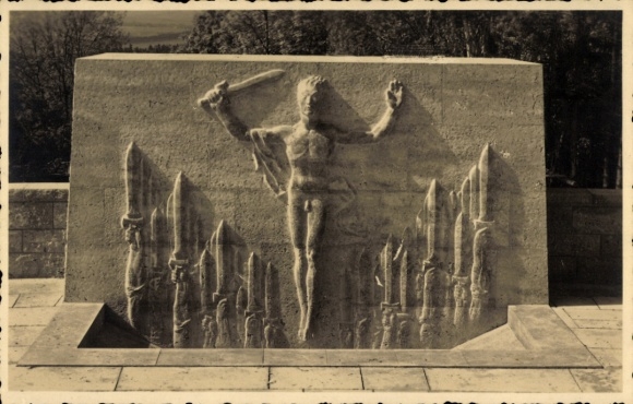 Studentika Foto Ak Lutherstadt Eisenach, Ehrenmal der Deutschen Burschenschaft, Denkstein, Relief