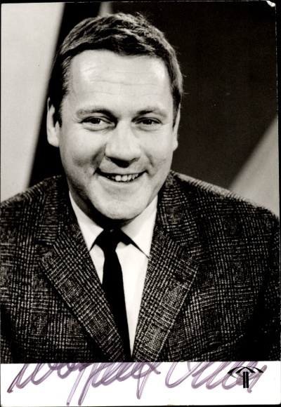 Ak Moderator Wolfgang Ohm, ZDF, Portrait, Autogramm