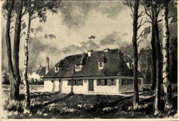 Künstler Ak Thalkirchen München, Baustein für das Bootshaus, Naturfreunde