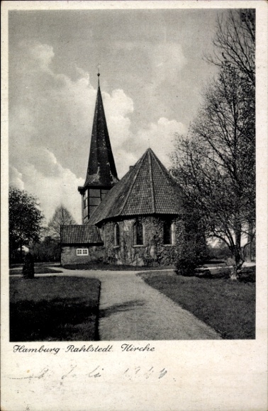 Ak Hamburg Wandsbek Rahlstedt, Kirche