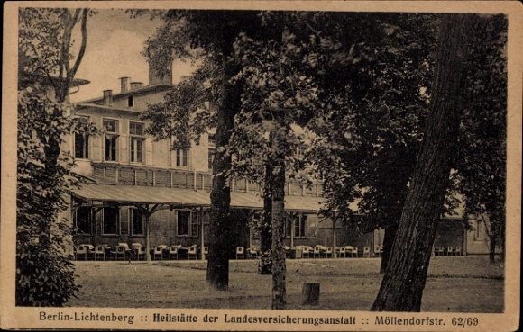 Ak Berlin Lichtenberg, Heilstätte der Landesversicherungsanstalt, Möllendorfstraße 62/69