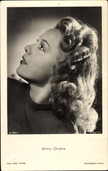 Ak Schauspielerin Anny Ondra, Portrait, Profilansicht, Frau von Max Schmeling
