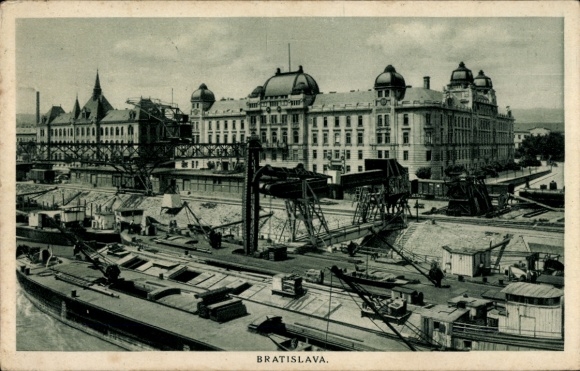 Ak Pressburg Bratislava Slowakei, Teilansicht