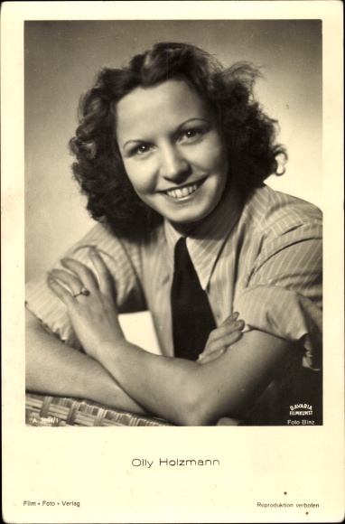 Ak Schauspielerin Olly Holzmann, Portrait, Bavaria Film