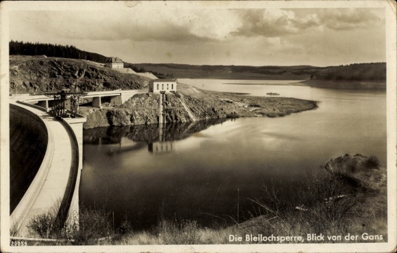 Ak Saalburg Ebersdorf, Bleilochsperre, Blick v.d. Gans