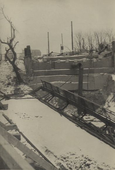 Original Foto Berlin Britz, zerstörte Wilhelm Borgmannbrücke über dem Teltowkanal, 1945/46