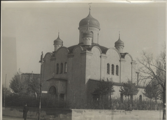 Original Foto Berlin Wilmersdorf, Hohenzollerdamm, Russische Kirche, um 1947