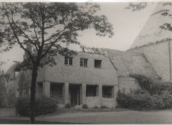 Original Foto Berlin Dahlem, Jesus-Christus-Kirche am Thielplatz, um 1947