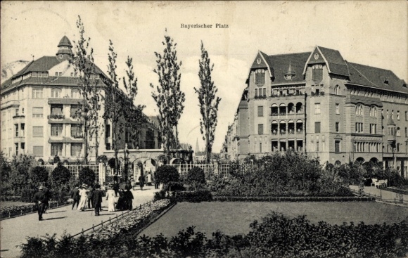 Ak Berlin Schöneberg, Bayrischer Platz, Untergrundbahn Hausvogteiplatz