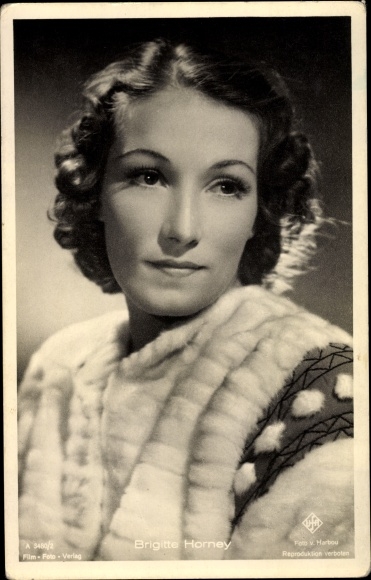 Ak Schauspielerin Brigitte Horney
