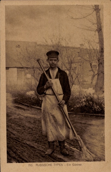 Ak Russland, Russische Typen, Gärtner