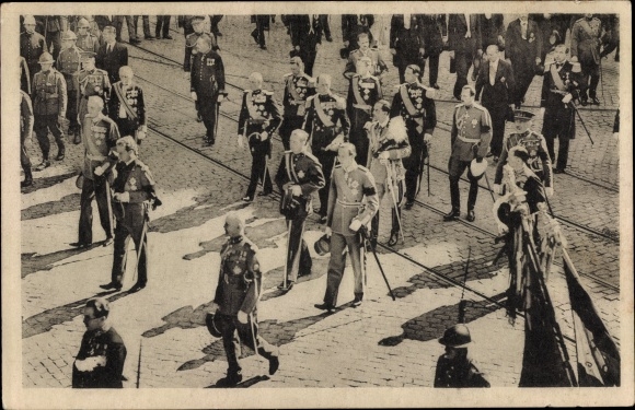 Ak Bruxelles Brüssel, Funerailles solennelles de SM Astrid, Trauerfeier, Astrid von Schweden, 1935