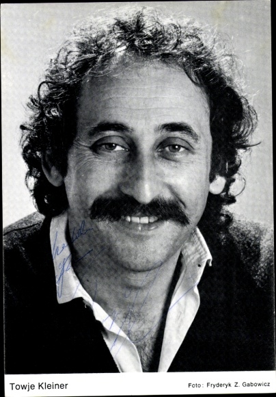 Autogrammkarte Schauspieler Towje Kleiner, Portrait, Autogramm
