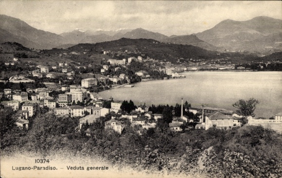 Ak Paradiso Kanton Tessin, Gesamtansicht