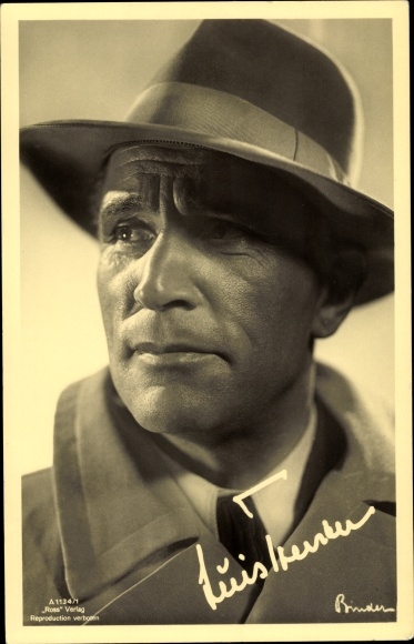 Ak Schauspieler Luis Trenker, Portrait, Hut