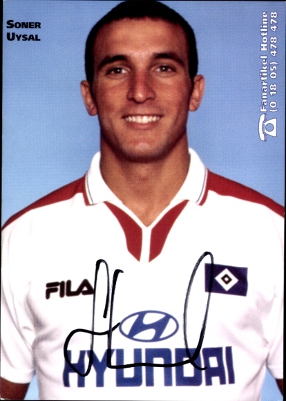 Sammelbild Fußballer Sona Uysal, Hamburger SV, Autogramm, Panini