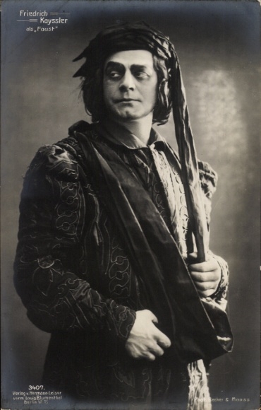 Ak Schauspieler Friedrich Kayssler, Portrait, als Faust