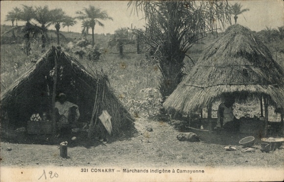 Ak Conakry Guinea, Indigene Kaufleute in Camayenne