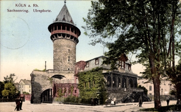 Ak Cöln Köln am Rhein, Kölner Ulrepforte, Sachsenring,  Architektur