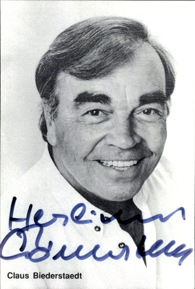 Ak Schauspieler Claus Biederstaedt, Portrait, Autogramm