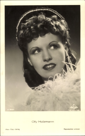 Ak Schauspielerin Olly Holzmann, Portrait