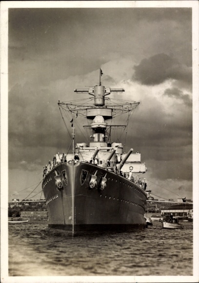 Ak Deutsches Kriegsschiff, Panzerschiff Lützow, Kriegsmarine