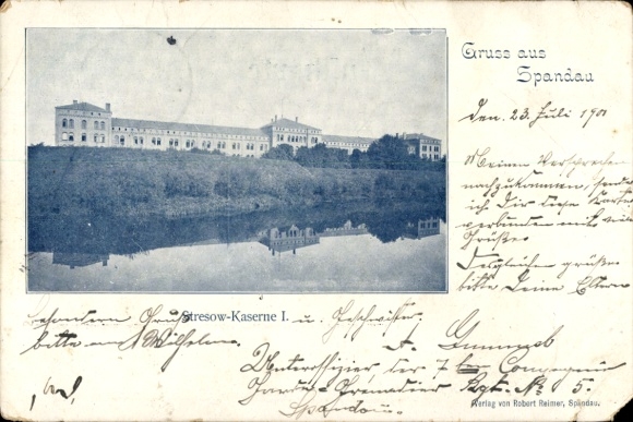 Ak Berlin Spandau, Stresow-Kaserne I