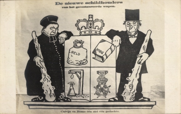 Ak De nieuwe schildhouders, Wappen, Calvinisten, Protestanten