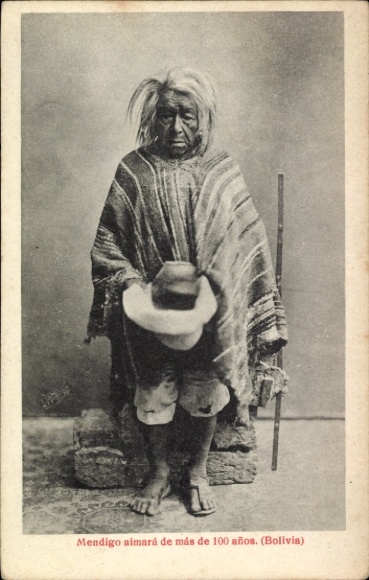 Ak Bolivien, einheimische Hundertjährige