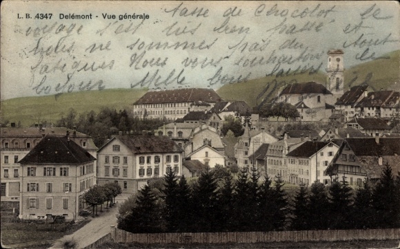 Ak Delsberg Delémont Kanton Jura, Gesamtansicht