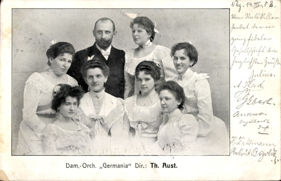 Ak Damen-Orchester Germania, Portrait